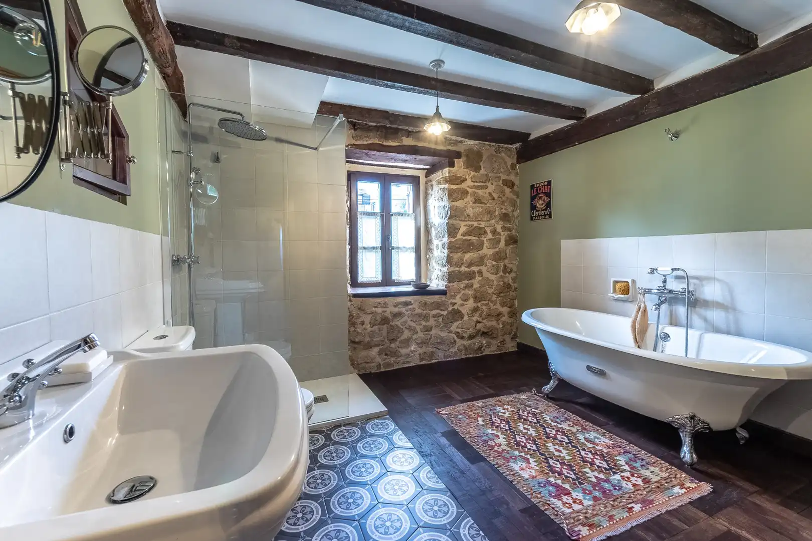 Baño de Casa o chalet en venta en Galdames con Parquet, Trastero y Piscina