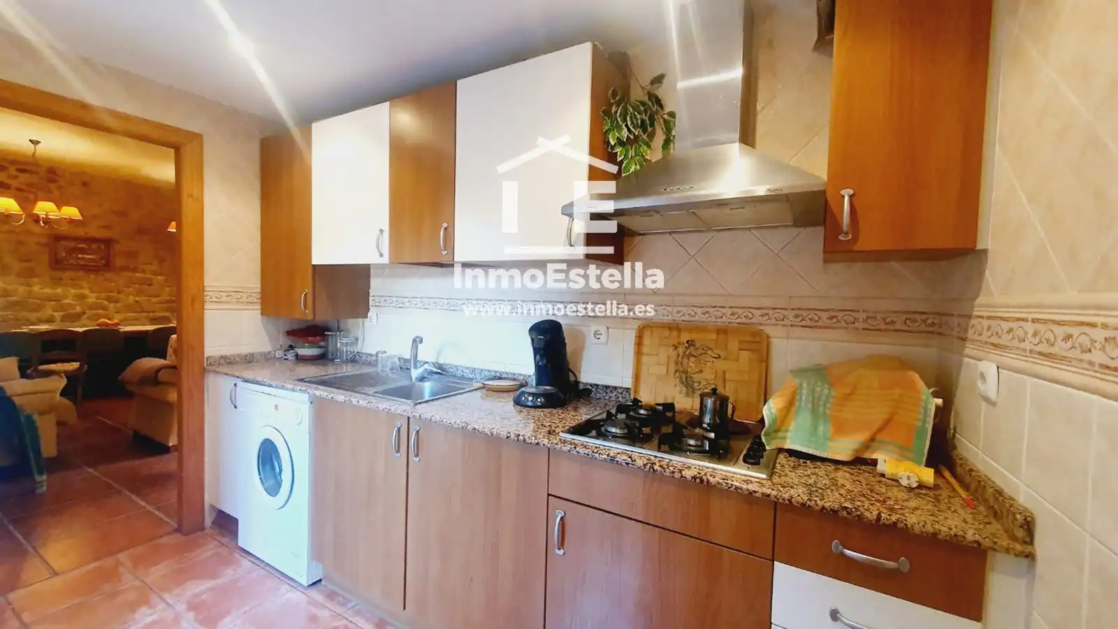 Cocina de Casa adosada en venta en Allo con Calefacción, Jardín privado y Terraza