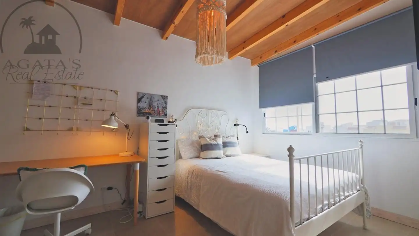 Schlafzimmer von Haus oder Chalet zur Miete in Los Silos mit Terrasse