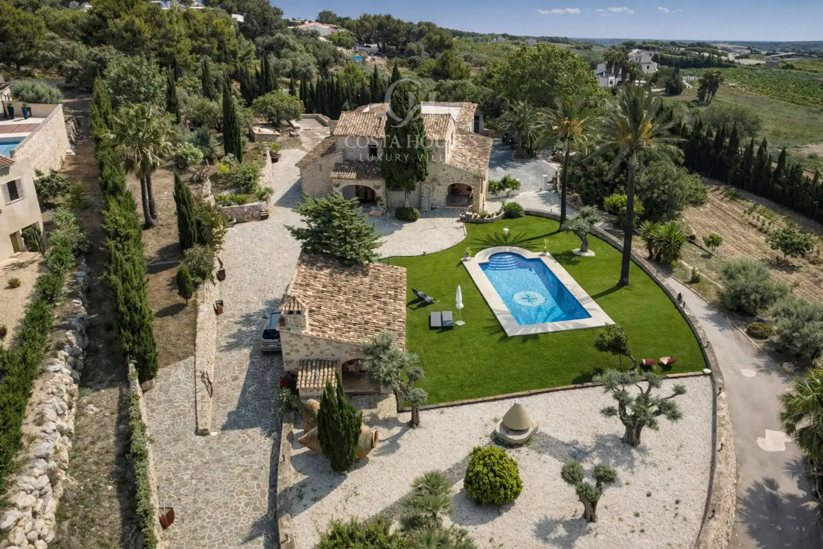 Vista exterior de Casa o xalet en venda en Benissa amb Aire condicionat, Jardí privat i Terrassa