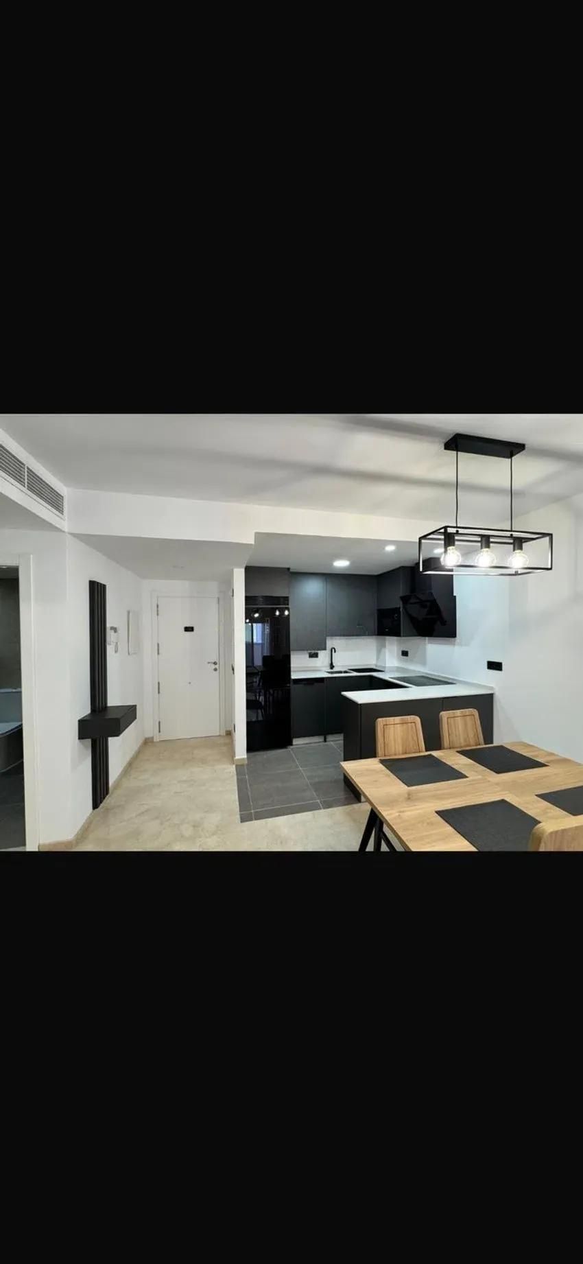 Kitchen of Apartment to rent in Torremolinos  with Air Conditioner, Private garden and Terrace