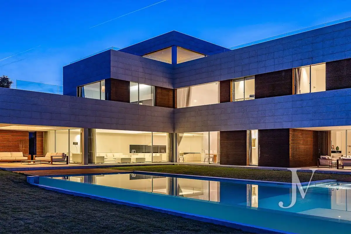 Exterior view of Houses for sale in Madrid  with Air Conditioner, Heating and Private garden