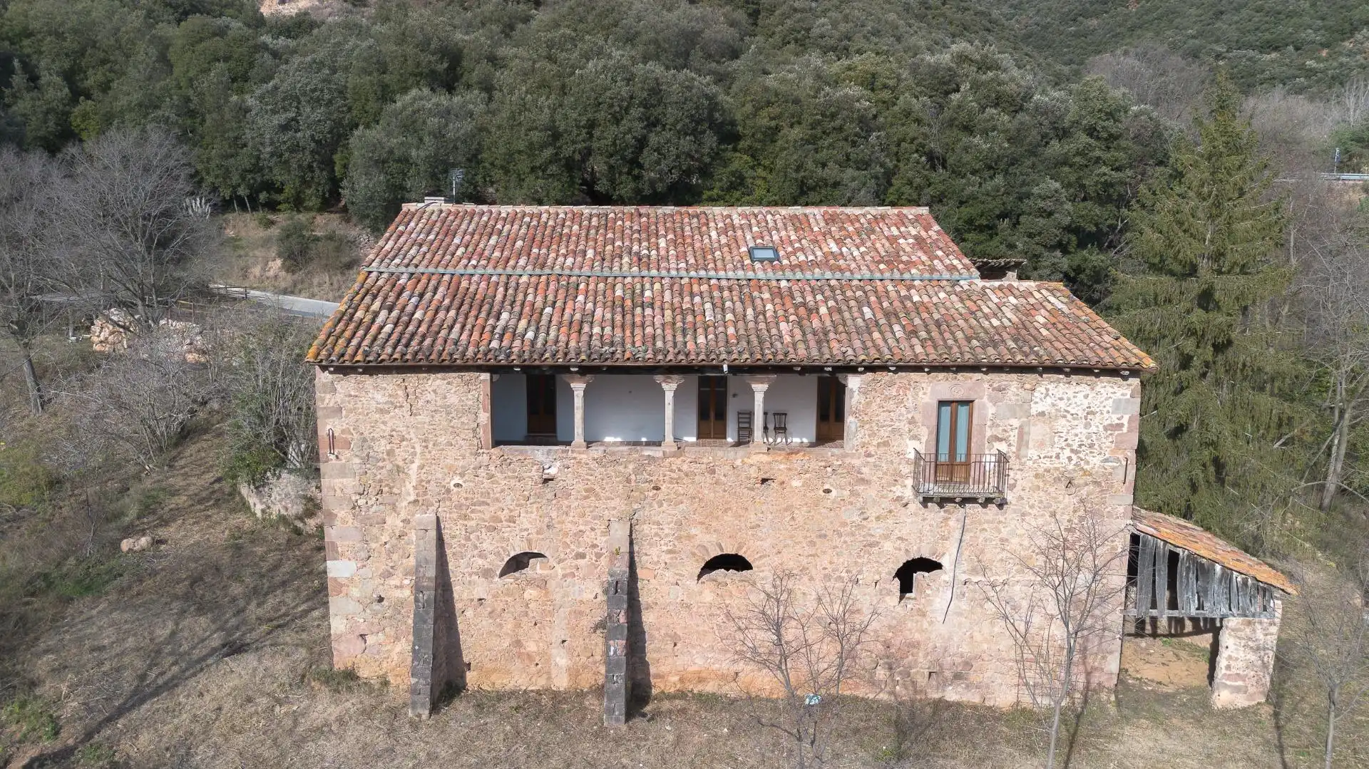 Vista exterior de Piso de alquiler en La Vall de Bianya con Calefacción, Jardín privado y Terraza