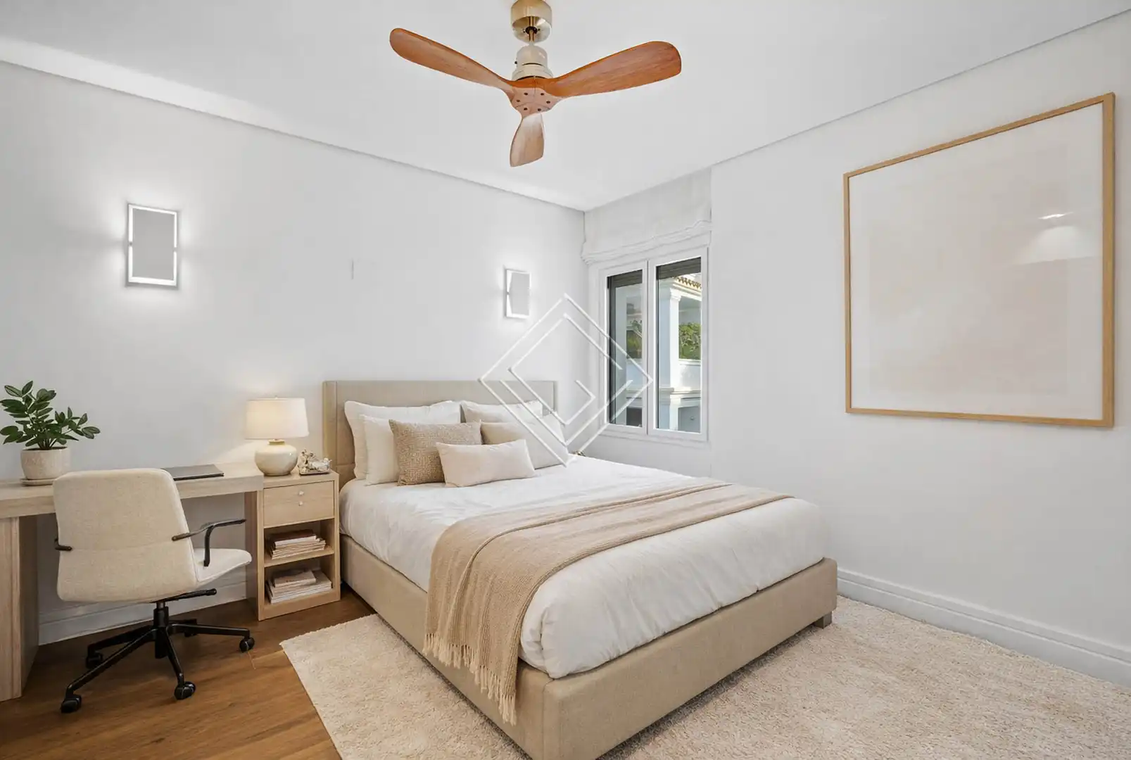Schlafzimmer von Wohnung zum Verkauf in Marbella mit Klimaanlage, Heizung und Terrasse