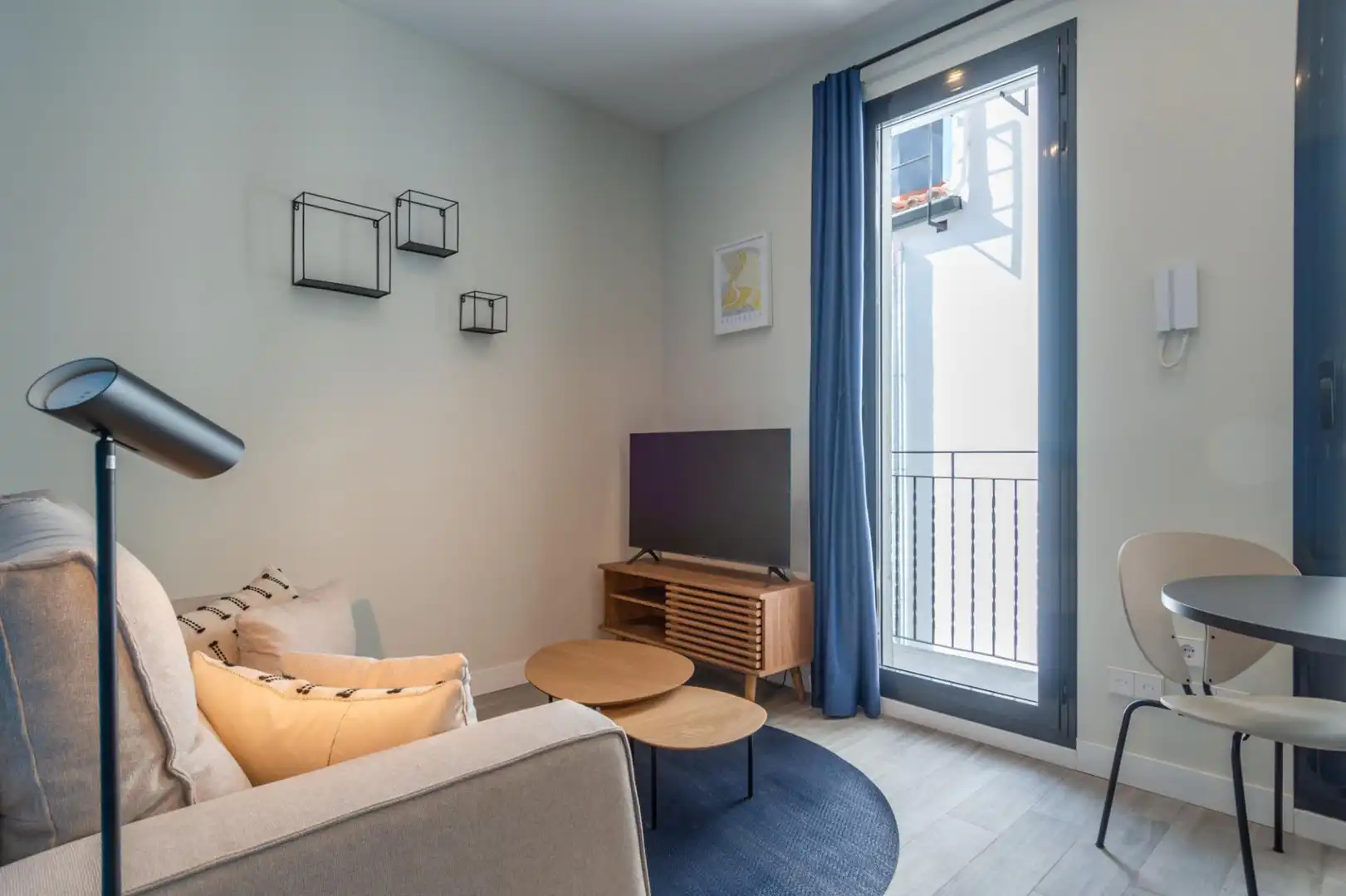 Wohnzimmer von Wohnung zur Miete in Madrid mit Klimaanlage und Möbliert