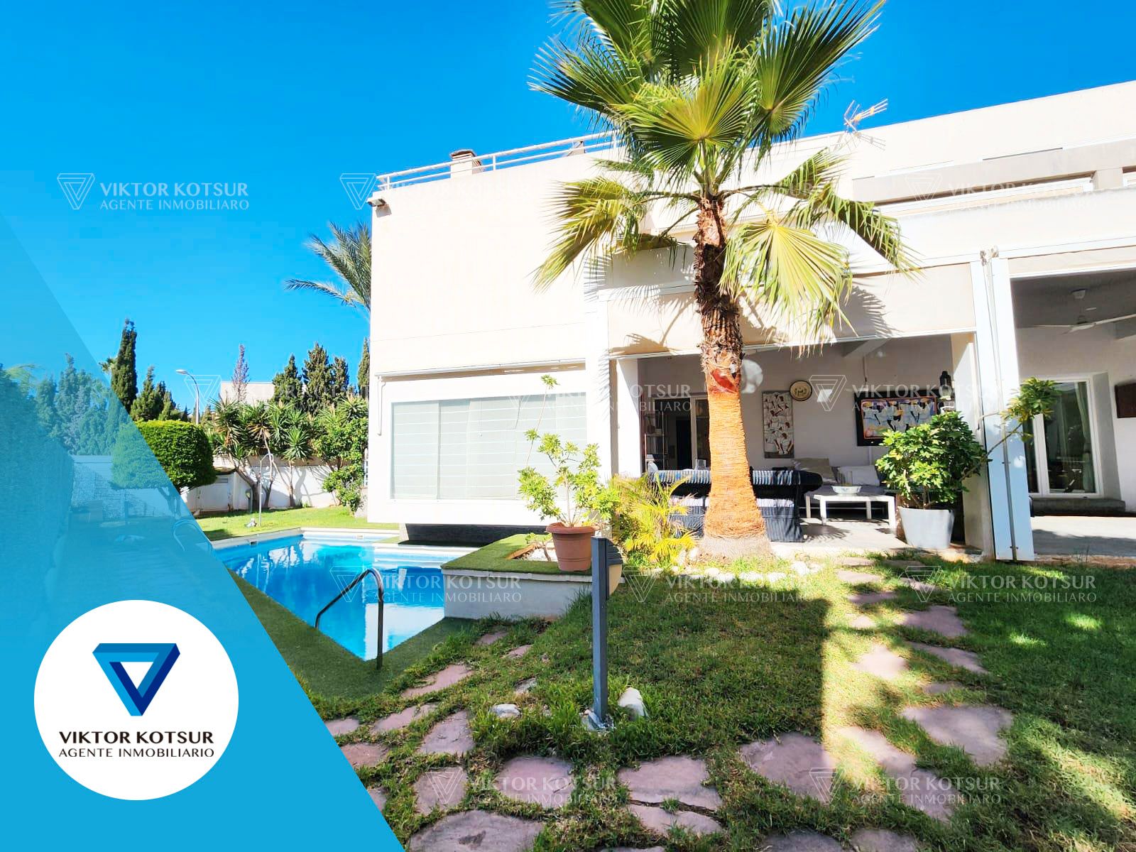 Jardí de Casa o xalet en venda en Roquetas de Mar amb Aire condicionat, Calefacció i Jardí privat
