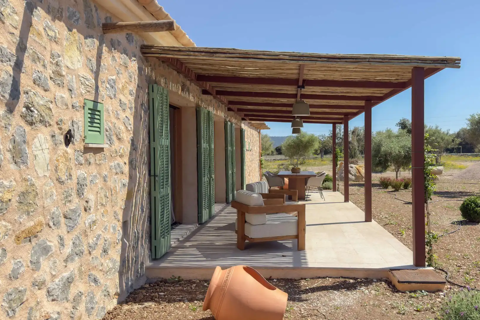 Terraza de Finca rústica en venta en Capdepera con Aire acondicionado, Calefacción y Parquet