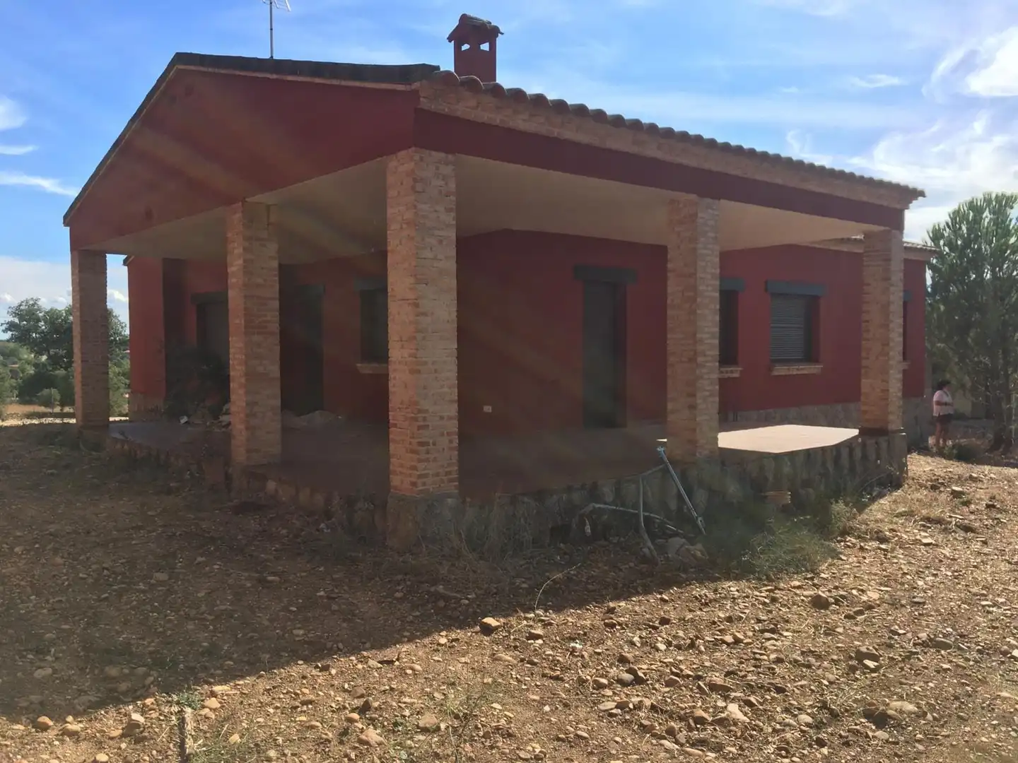 Exterior view of Houses for sale in San Román de los Montes  with Air Conditioner, Heating and Private garden