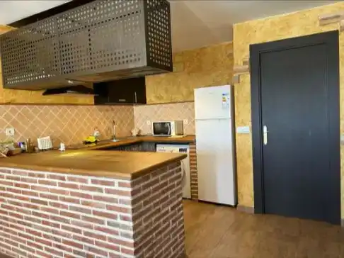 Kitchen of Flat for rent in Gavilanes  with Private garden, Swimming Pool and Furnished