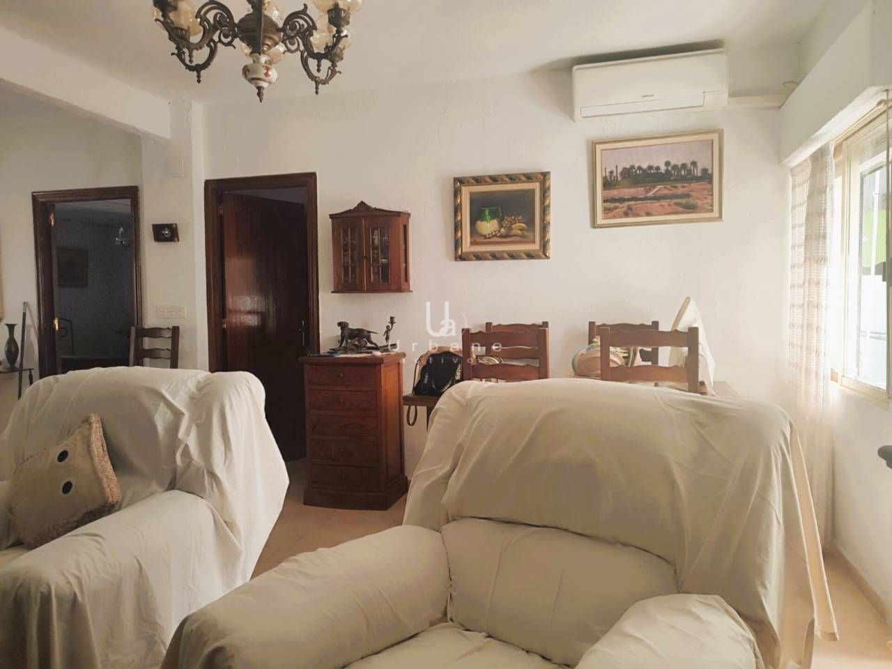 Sala d'estar de Casa o xalet en venda en  Murcia Capital amb Aire condicionat, Jardí privat i Terrassa