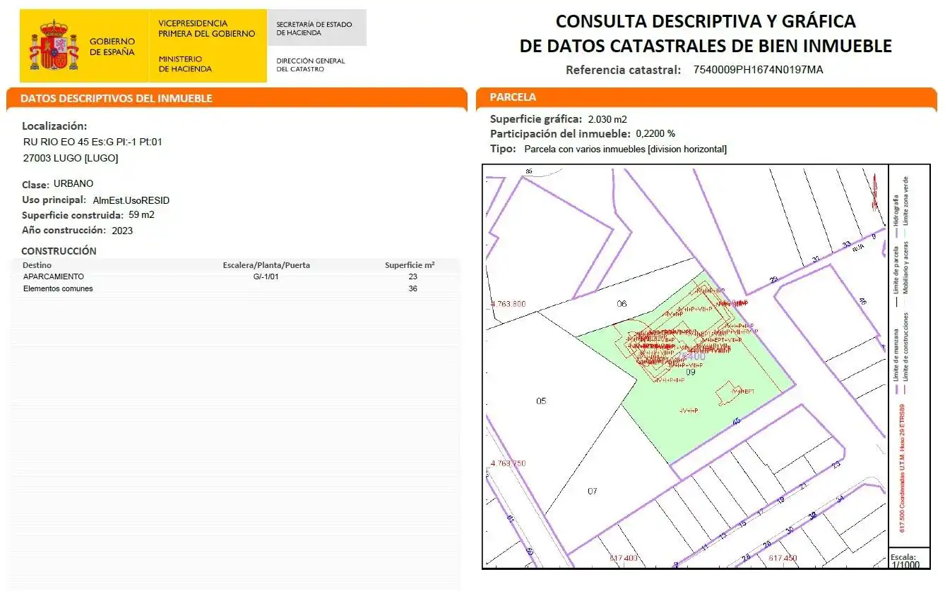 Garaje en venta en Calle de Río Eo, 45, Paradai