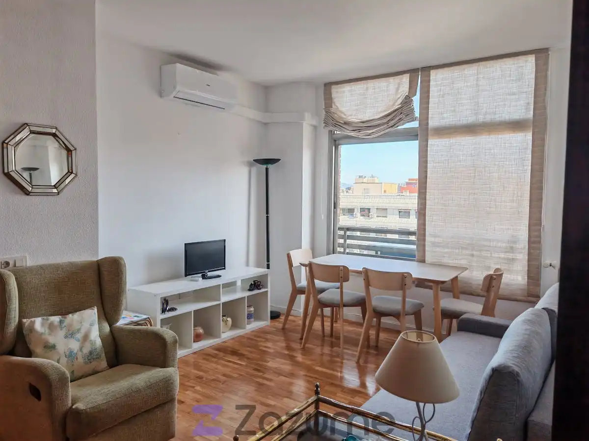 Living room of Apartments for rent in  Madrid Capital  with Air Conditioner, Heating and Private garden