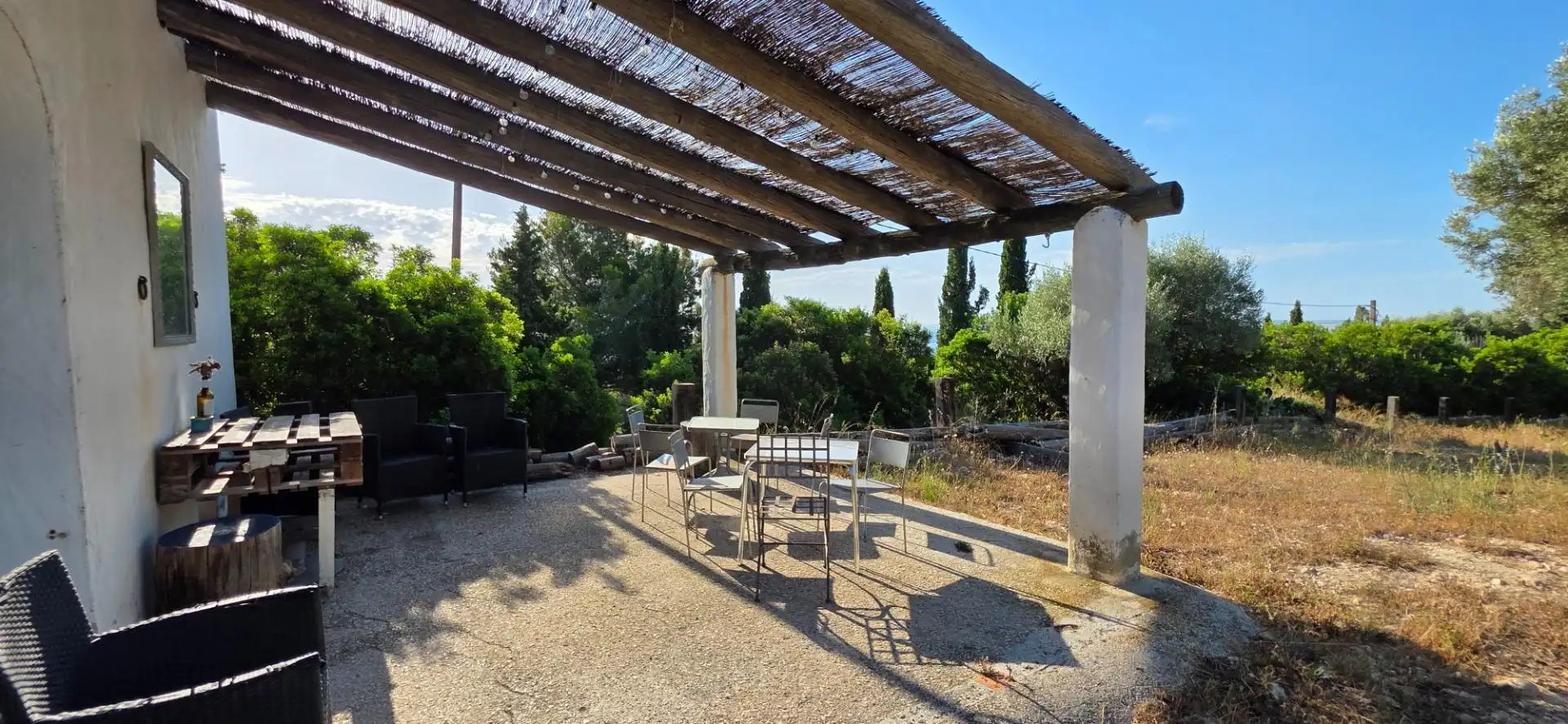 Terraza de Finca rústica en venta en El Perelló con Calefacción, Jardín privado y Terraza