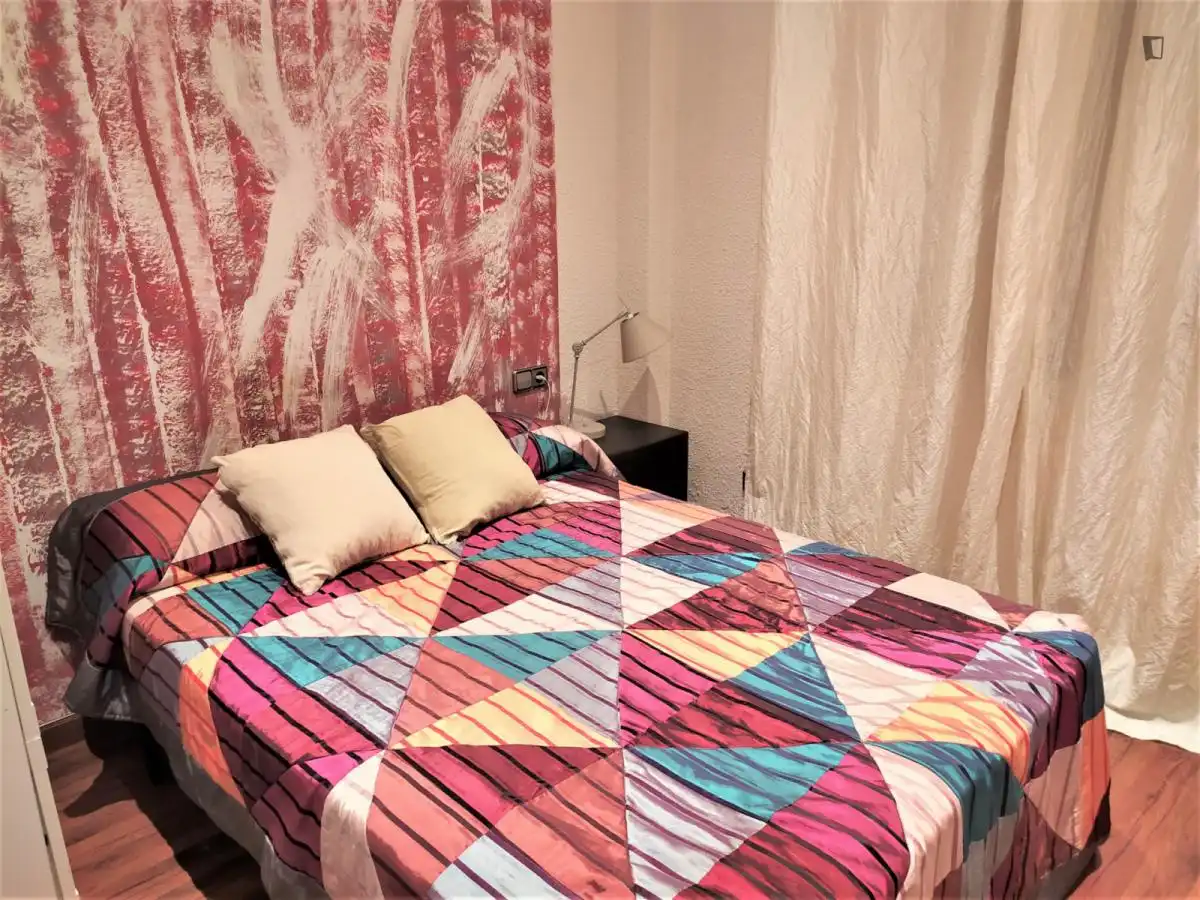 Bedroom of Study for rent in Barcelona  with Air Conditioner, Heating and Furnished