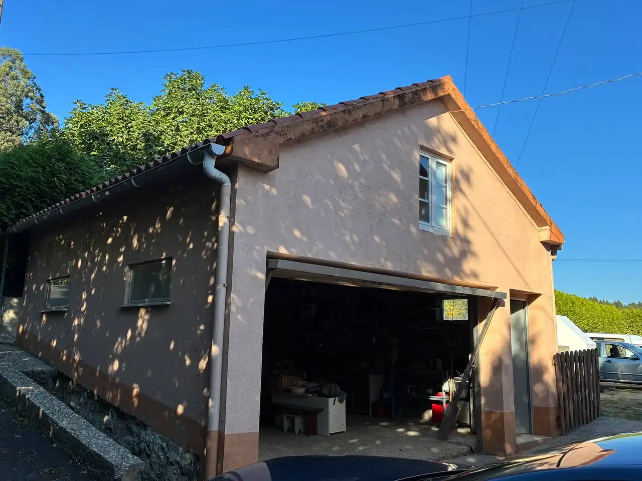 Vista exterior de Casa o chalet en venta en Cariño con Jardín privado, Terraza y Amueblado