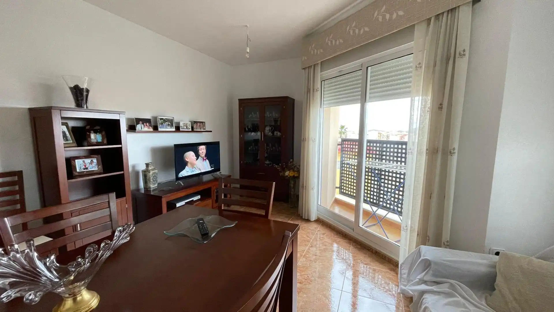 Sala de estar de Piso en venta en Fuente Álamo de Murcia con Aire acondicionado, Calefacción y Trastero