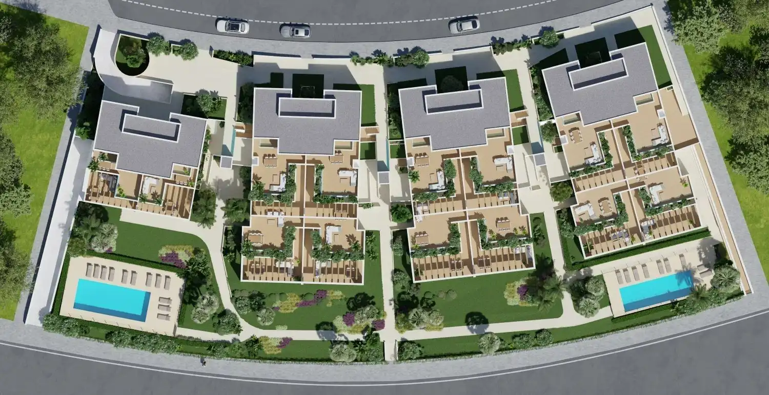 Vista exterior de Dúplex en venda en Monforte del Cid amb Aire condicionat, Calefacció i Jardí privat
