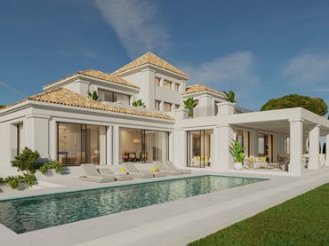 Xalet amb piscina en venda a Nueva Andalucía