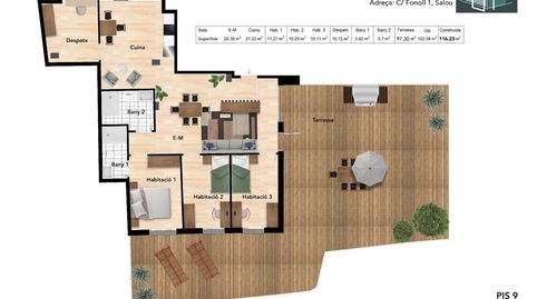 Foto 2 de Piso en venta en Carrer del Fonoll, Pla de Maset - Cap de Salou, Salou