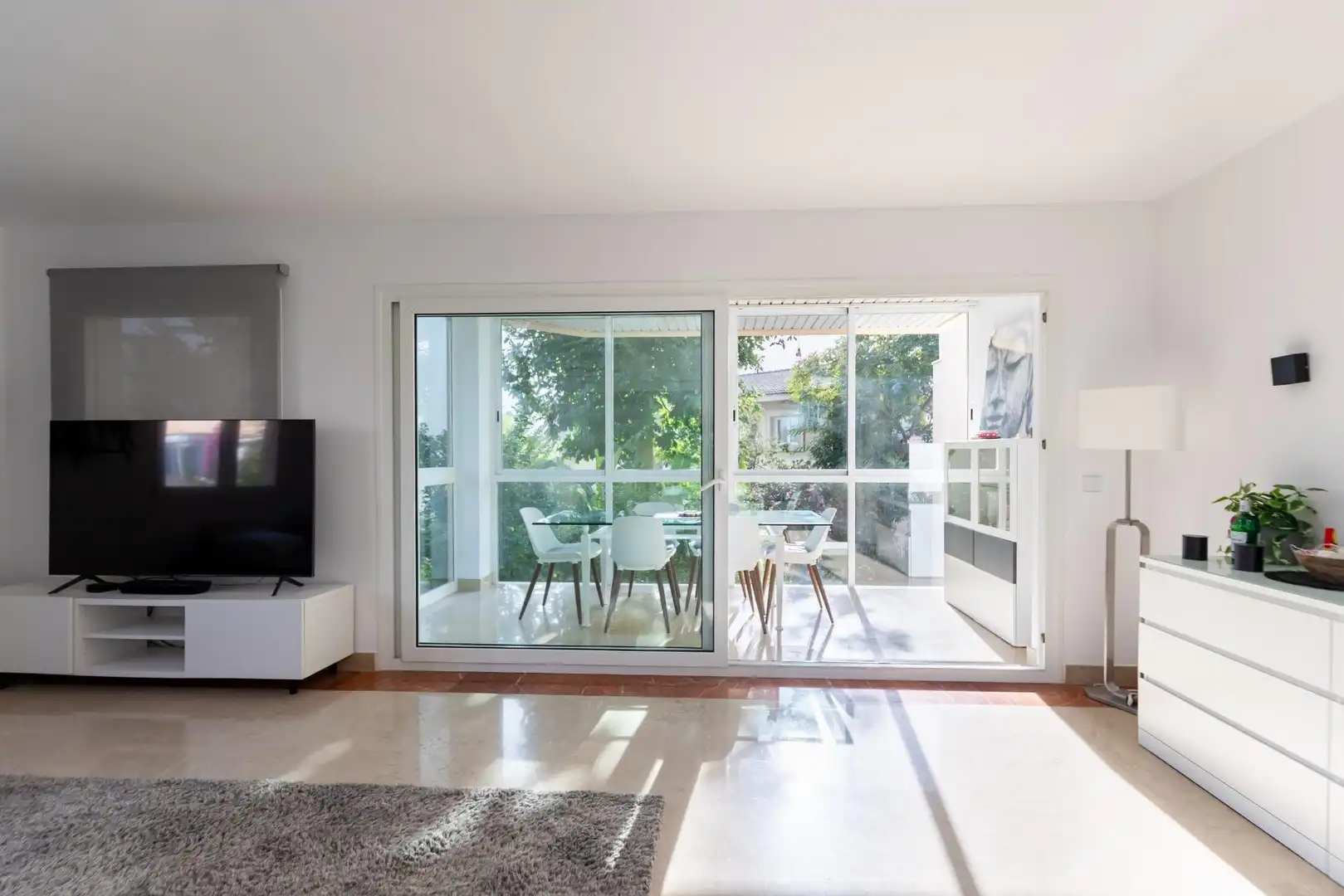 Wohnzimmer von Maisonette zum Verkauf in  Palma de Mallorca mit Klimaanlage, Privatgarten und Terrasse