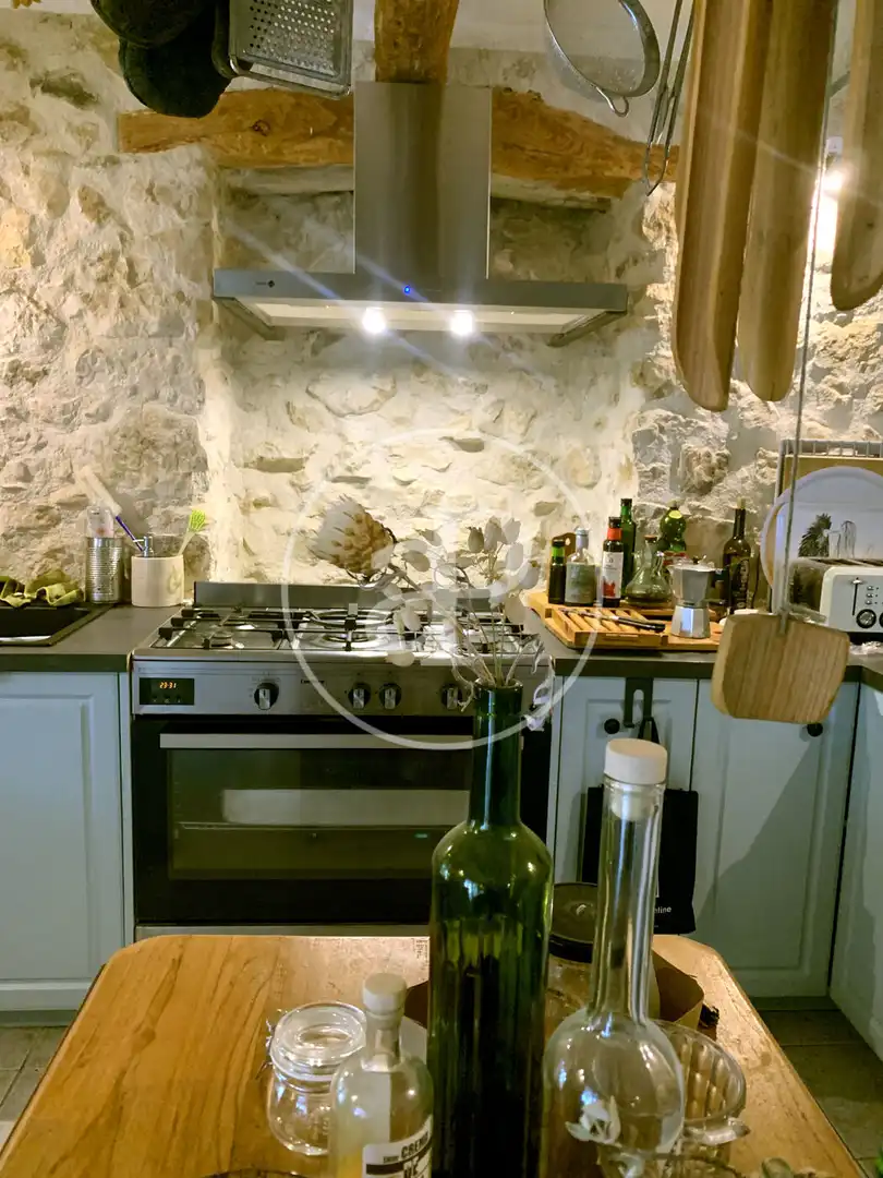 Cuina de Finca rústica en venda en Torremanzanas / La Torre de les Maçanes amb Calefacció, Jardí privat i Terrassa