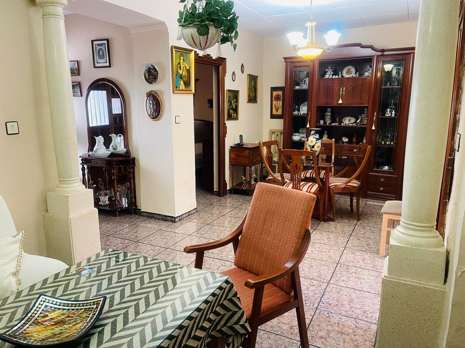 Dining room of Single-family semi-detached for sale in Antequera  with Terrace, Storage room and Furnished