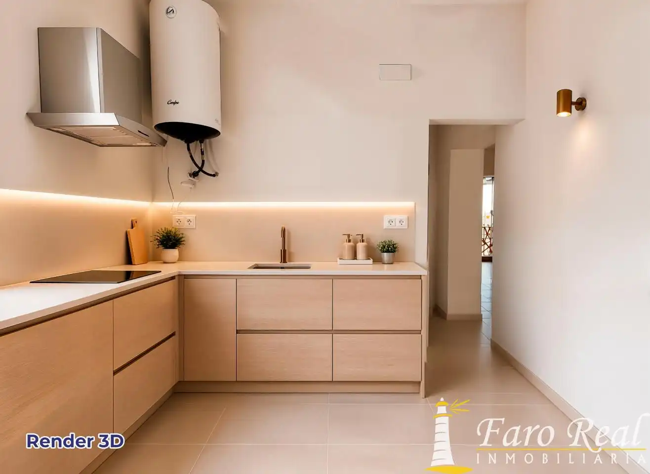 Cocina de Casa o chalet en venta en Chipiona con Aire acondicionado, Calefacción y Jardín privado