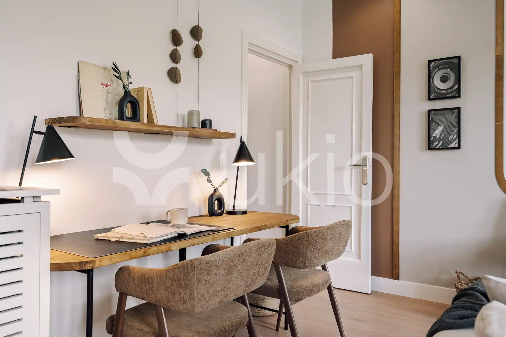 Wohnzimmer von Wohnungen zur Miete in Madrid mit Klimaanlage, Heizung und Terrasse