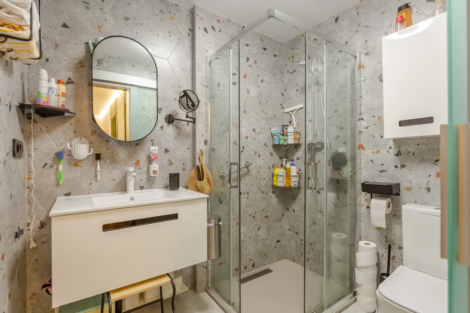 Baño de Casa adosada en venta en Valle de Elorz / Elortzibar con Aire acondicionado, Calefacción y Jardín privado