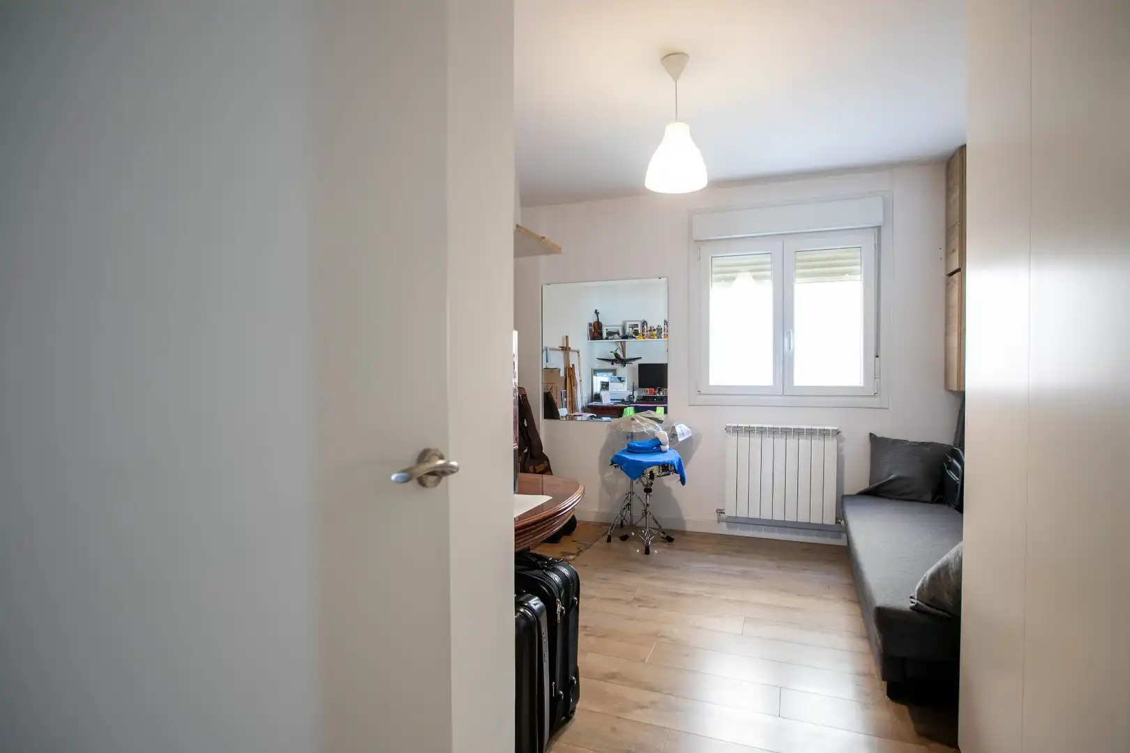 Schlafzimmer von Wohnung zum Verkauf in Estella / Lizarra mit Heizung, Terrasse und Möbliert