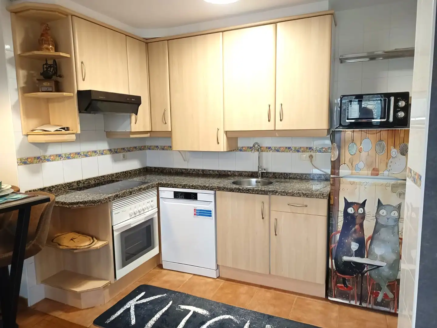 Kitchen of Flat for rent in Noreña  with Heating, Parquet flooring and Furnished
