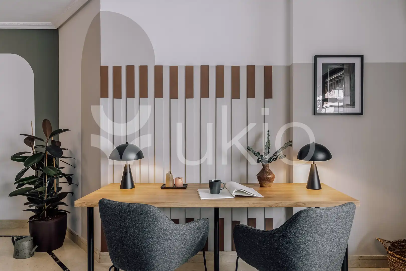 Comedor de Apartamento de alquiler en Madrid con Aire acondicionado, Calefacción y Amueblado