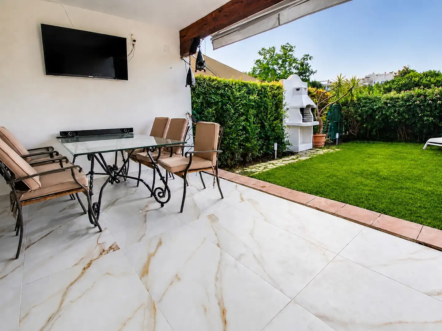 Terrace of Houses for rent in Marbella  with Air Conditioner, Heating and Private garden