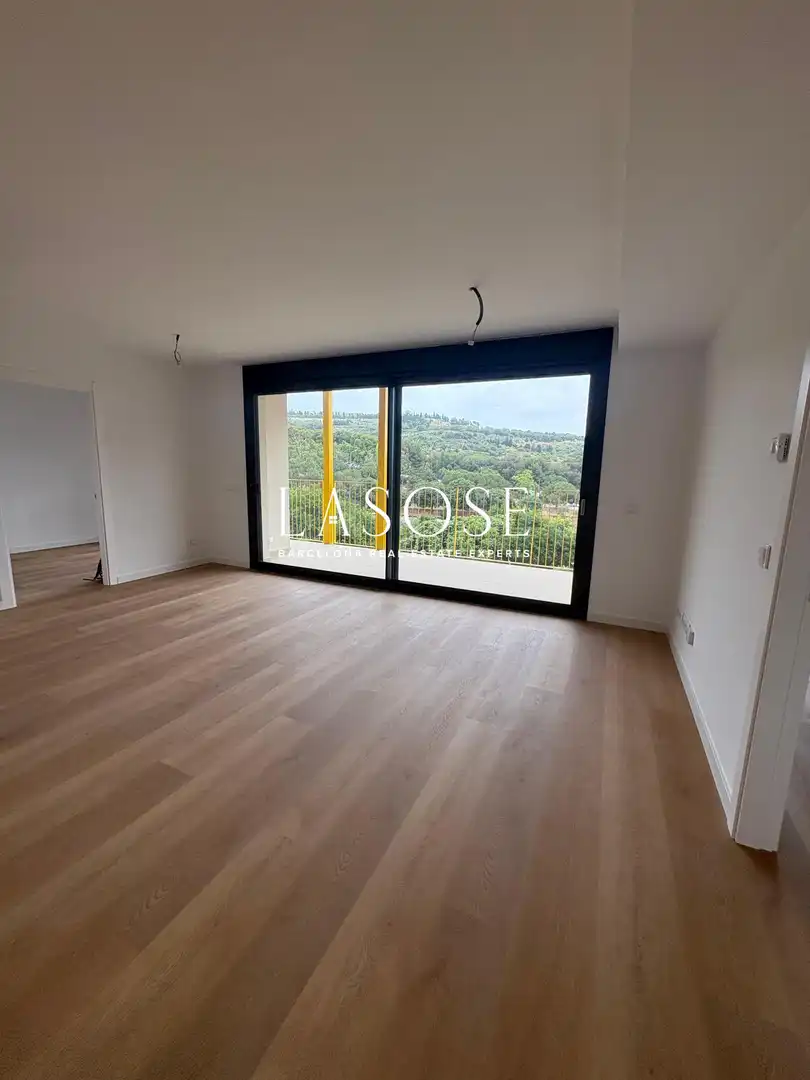 Sala de estar de Piso de alquiler en Barcelona con Terraza y Piscina comunitaria