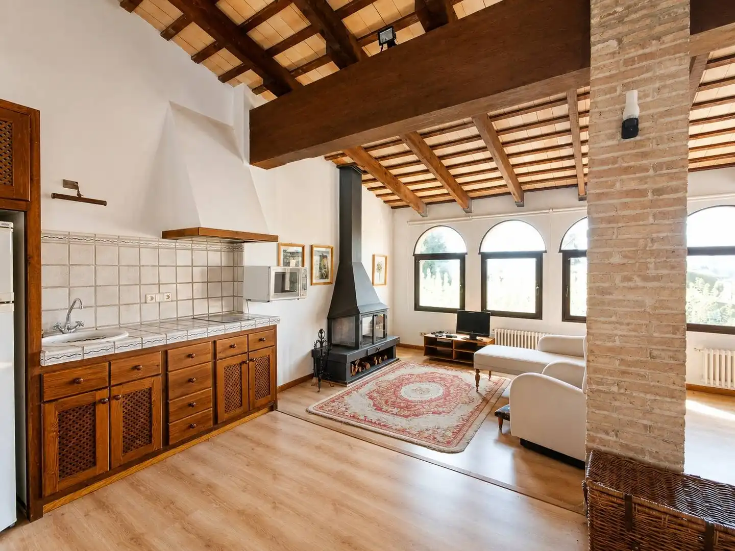 Wohnzimmer von Country house zum Verkauf in Forallac mit Heizung, Privatgarten und Terrasse