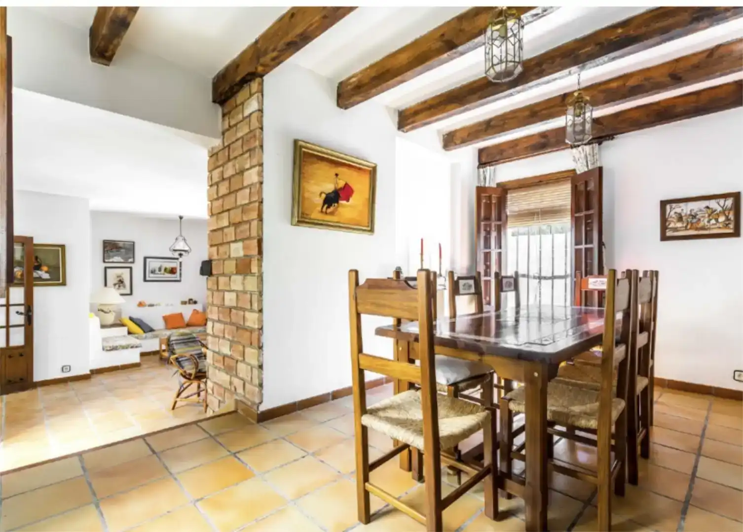 Menjador de Casa o xalet de lloguer en Carboneras amb Aire condicionat, Jardí privat i Parquet