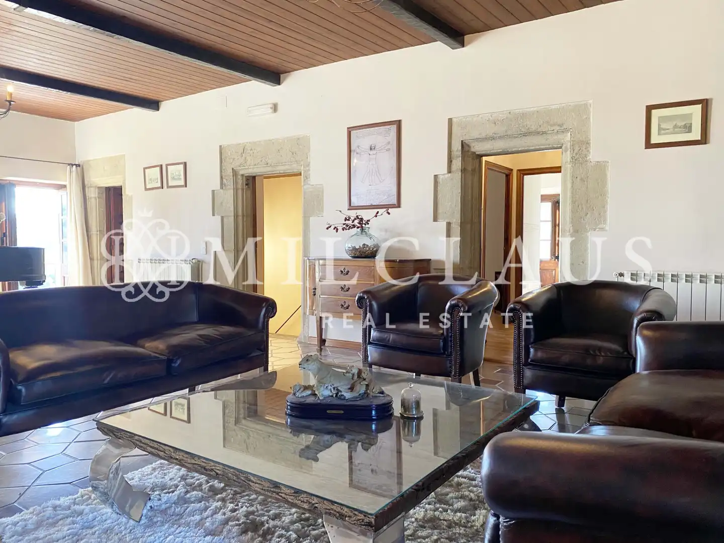 Sala d'estar de Finca rústica en venda en Talamanca amb Aire condicionat, Calefacció i Jardí privat