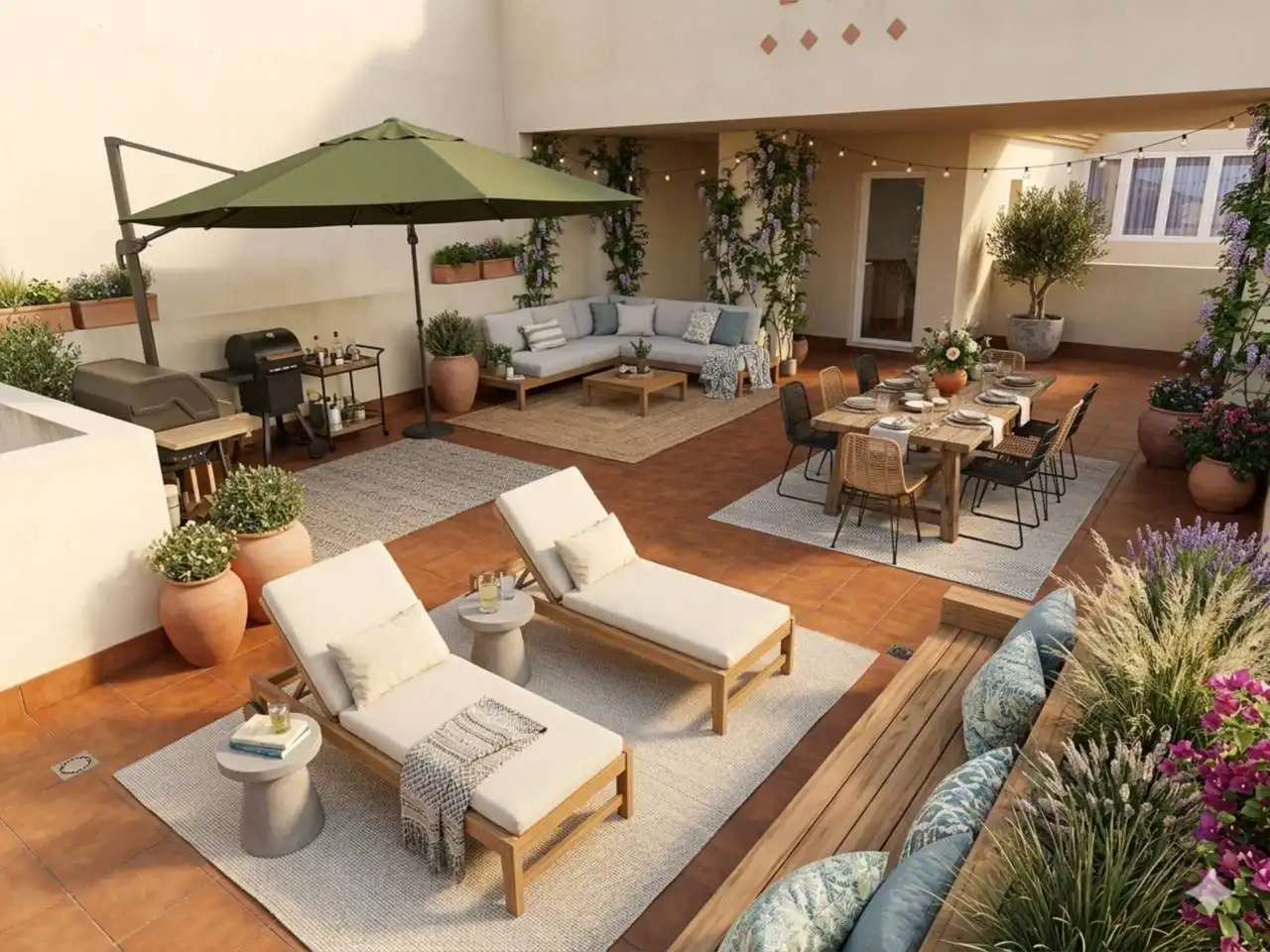 Terrasse von Maisonette zum Verkauf in El Ejido mit Klimaanlage, Heizung und Terrasse