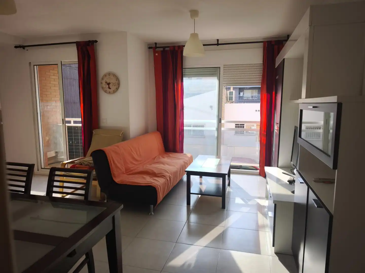 Sala de estar de Piso en venta en La Ràpita con Aire acondicionado, Calefacción y Amueblado
