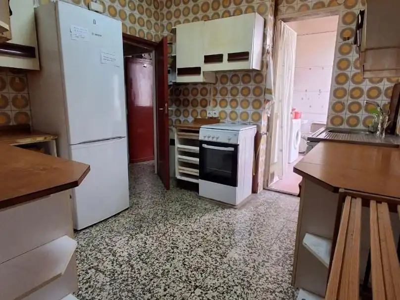Kitchen of Flat for sale in  Madrid Capital  with Air Conditioner and Terrace