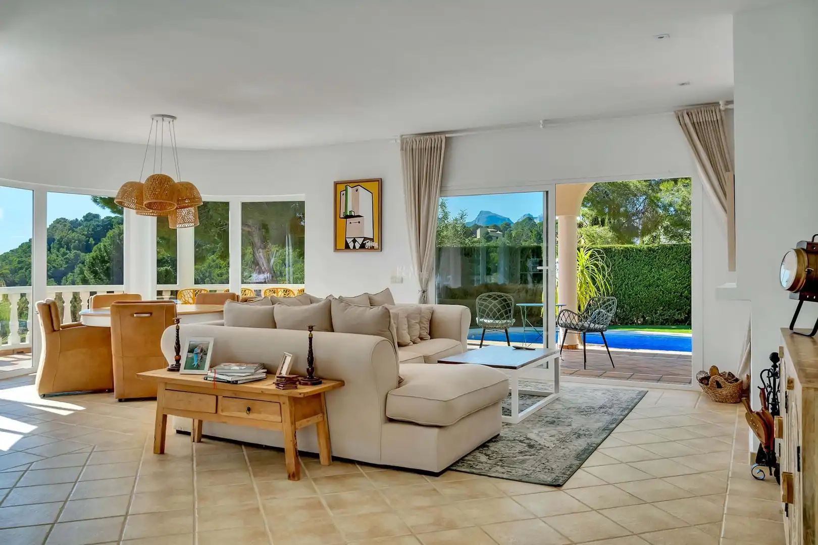 Sala de estar de Casa o chalet en venta en Altea con Aire acondicionado, Calefacción y Terraza