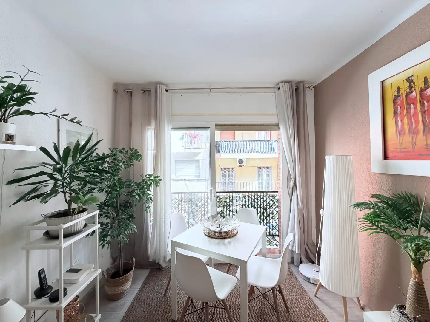 Terrasse von Wohnung zum Verkauf in L'Hospitalet de Llobregat mit Parkett, Terrasse und Möbliert