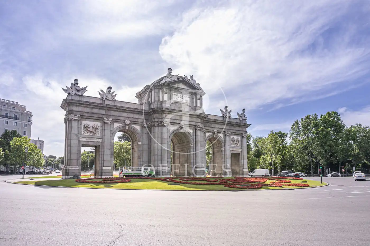 Vista exterior de Oficina de lloguer en Madrid amb Aire condicionat