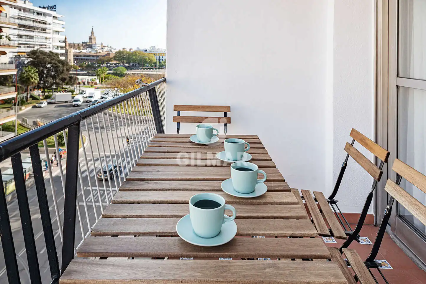 Terrace of Flat for sale in  Sevilla Capital  with Heating, Furnished and Balcony