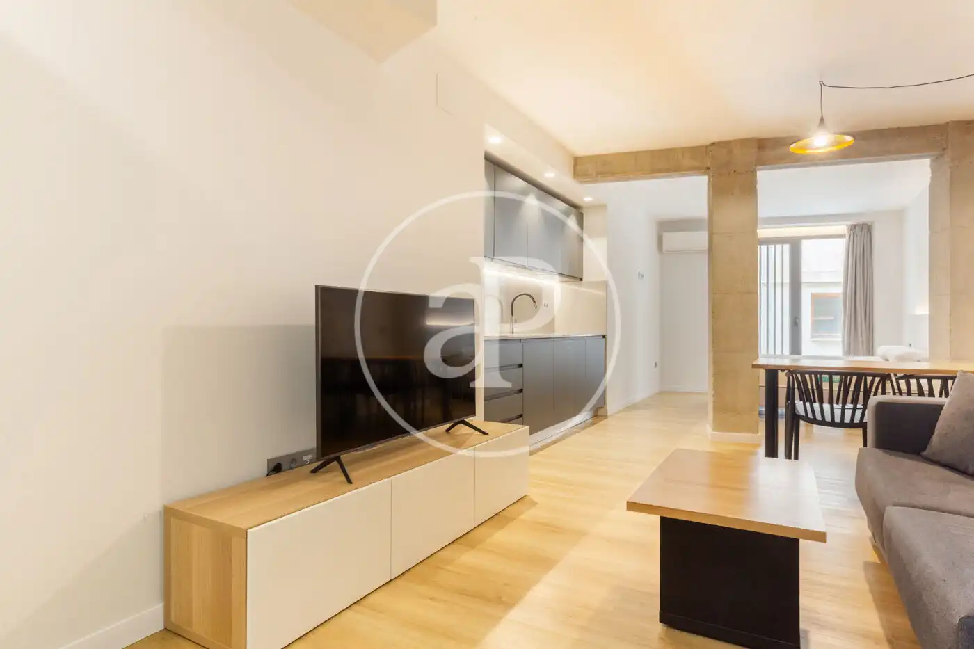 Wohnzimmer von Loft zur Miete in Valencia mit Klimaanlage, Heizung und Möbliert