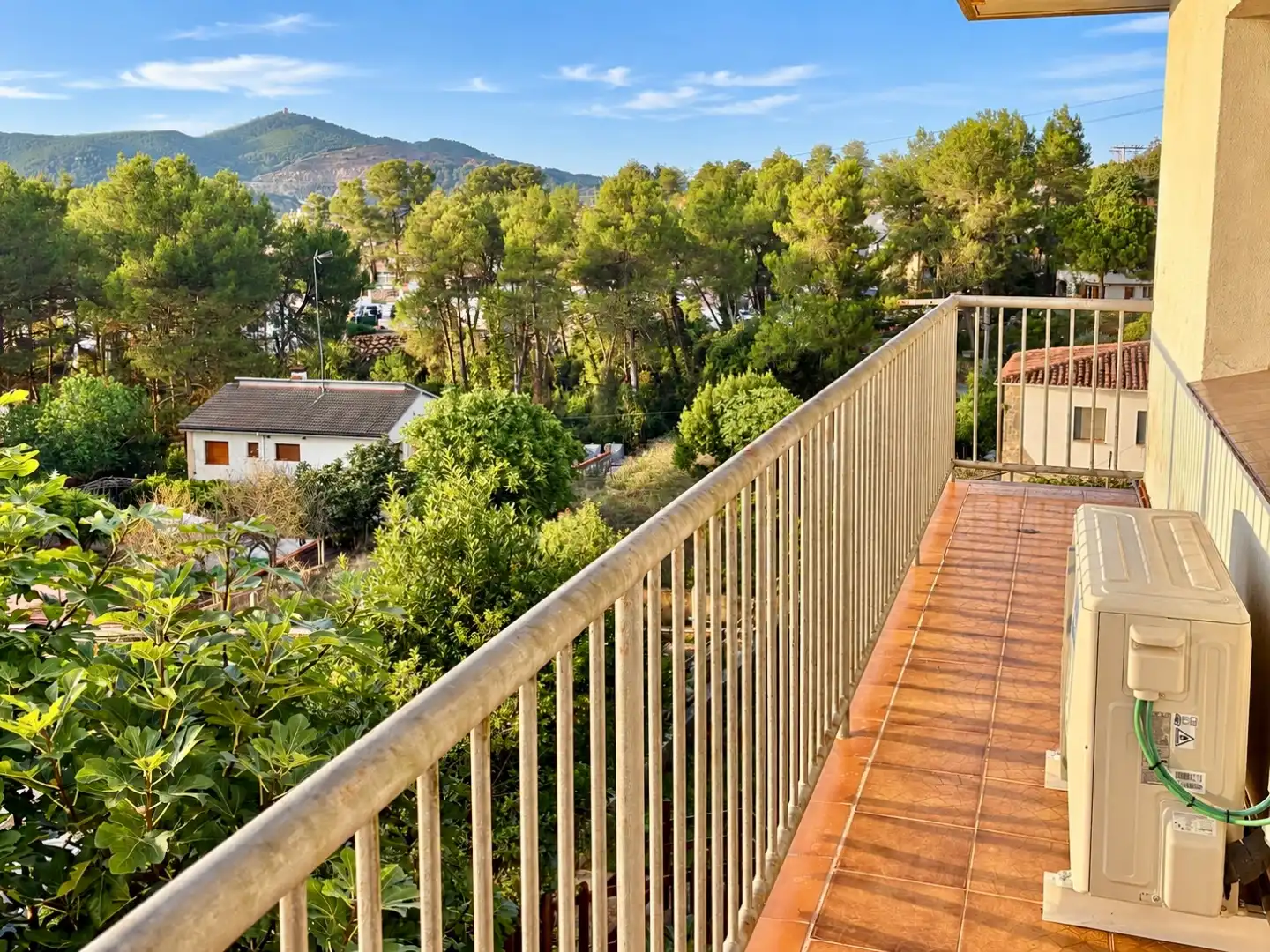 Balcony of Houses for sale in Vallirana  with Air Conditioner, Terrace and Balcony