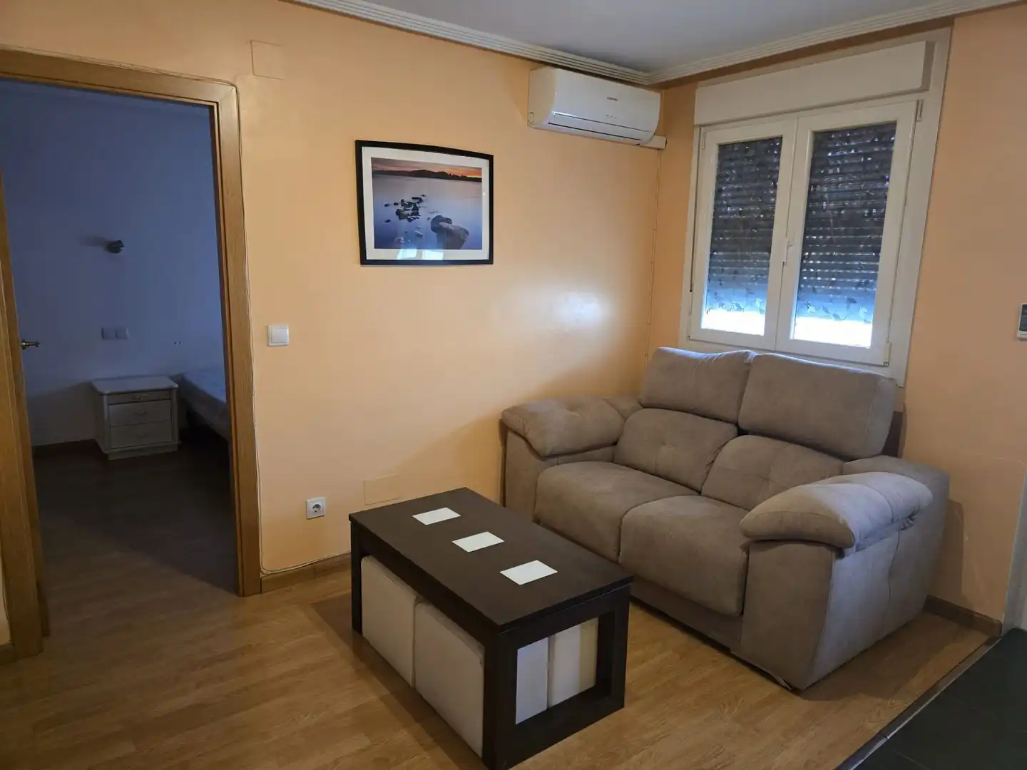 Living room of Flat for rent in Numancia de la Sagra  with Air Conditioner, Heating and Furnished
