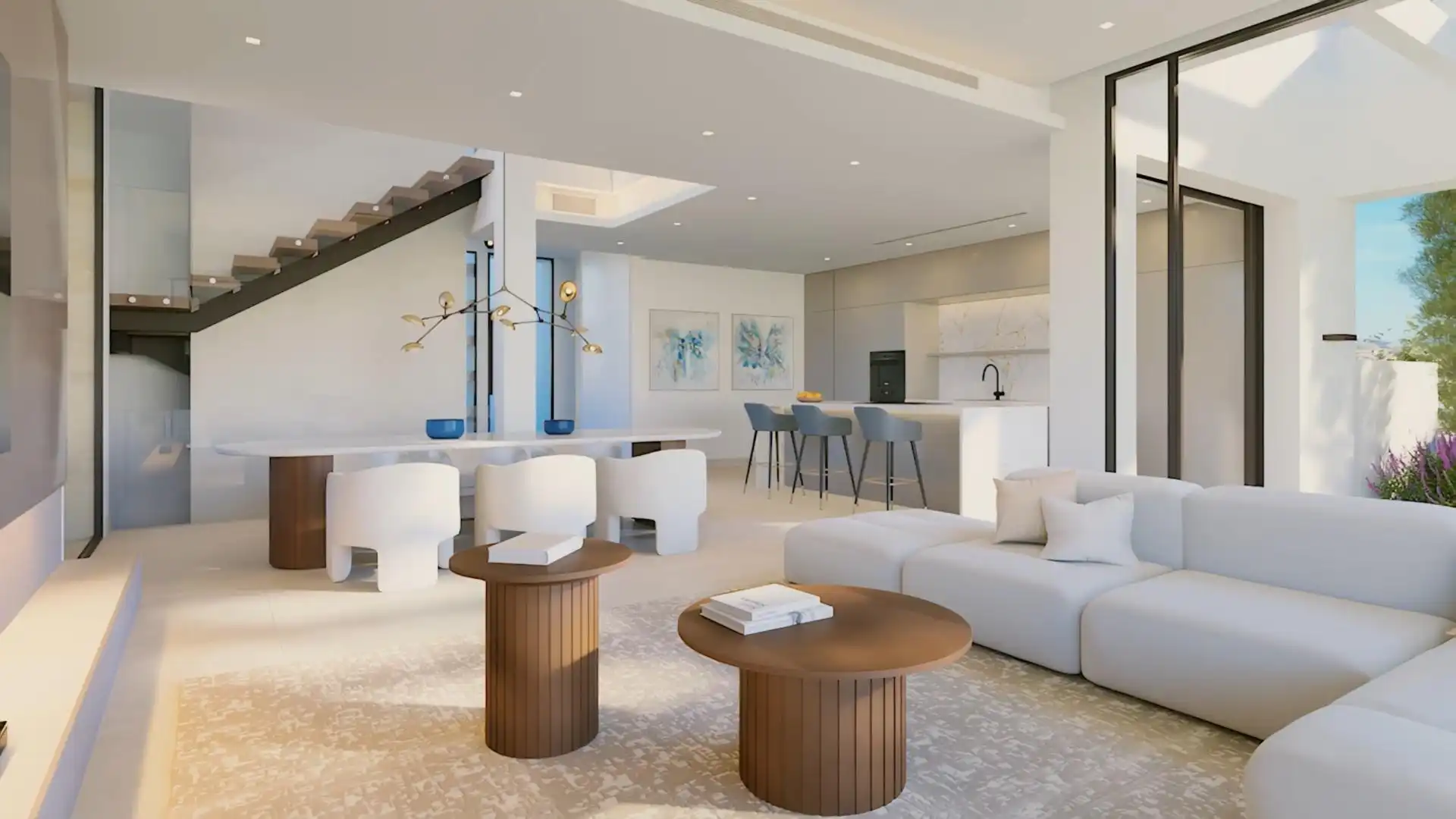 Sala d'estar de Casa o xalet en venda en Estepona amb Aire condicionat, Calefacció i Jardí privat