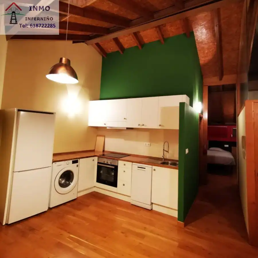 Cuina de Apartament de lloguer en Ferrol amb Terrassa