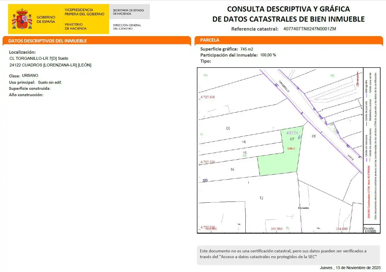 Residencial en venta en Cuadros